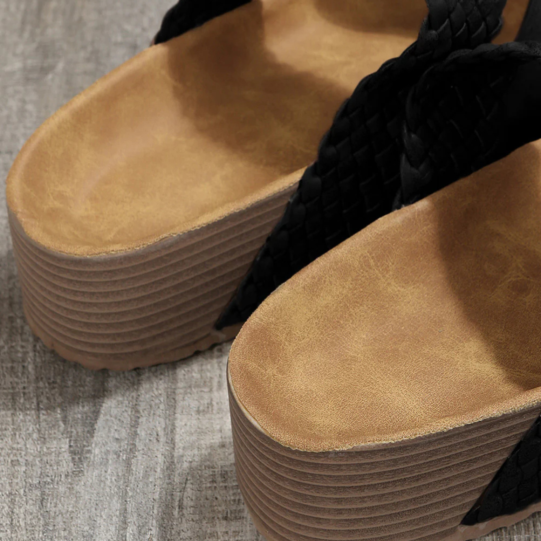 Nova – PU Leather Slip-On Sandals