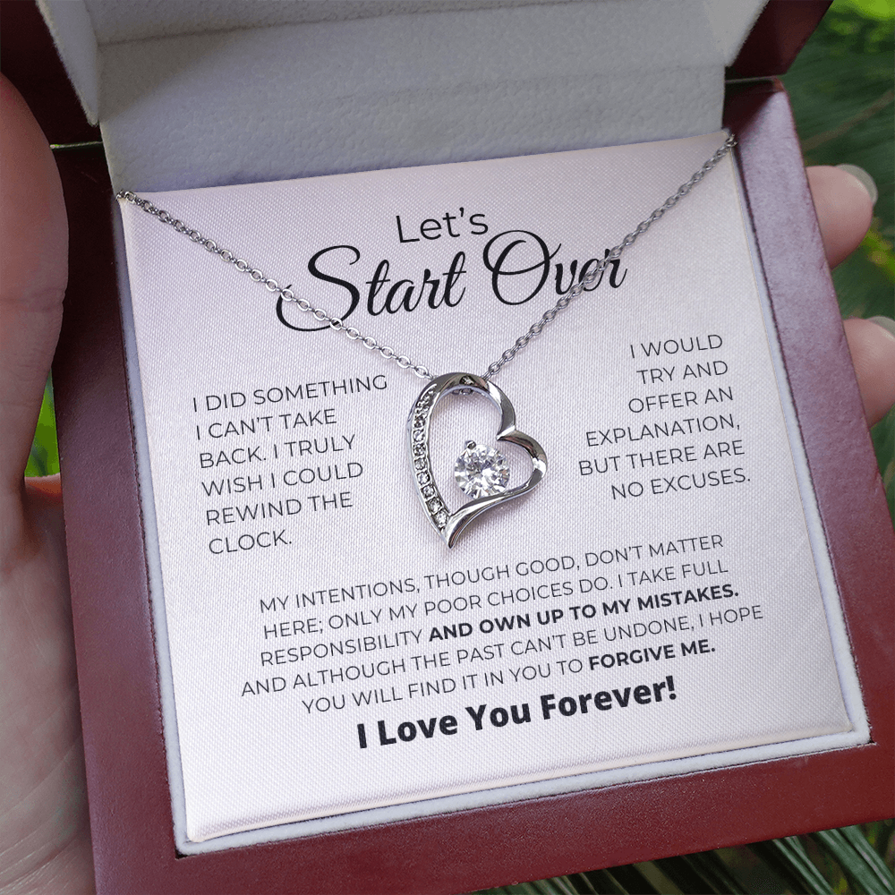 Let's Start Over - Apology Gift For Her - Forever Love Necklace