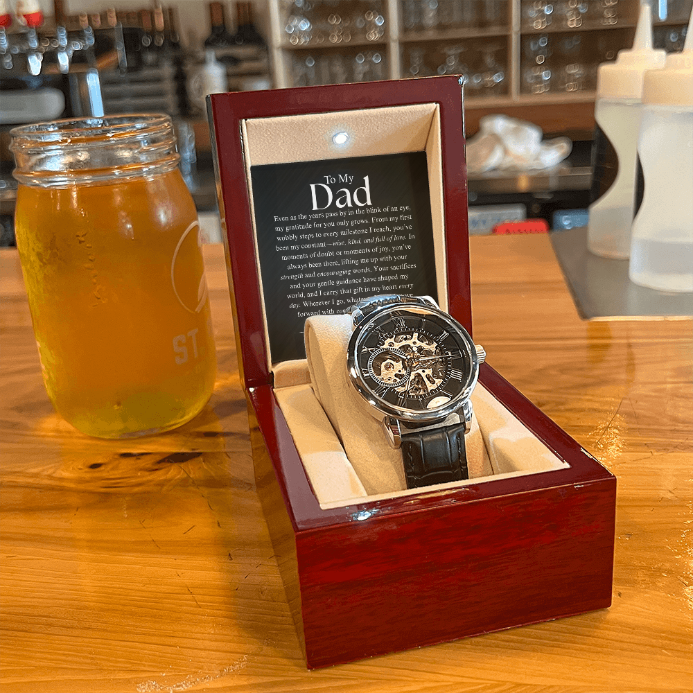 To My Dad - Openwork Watch
