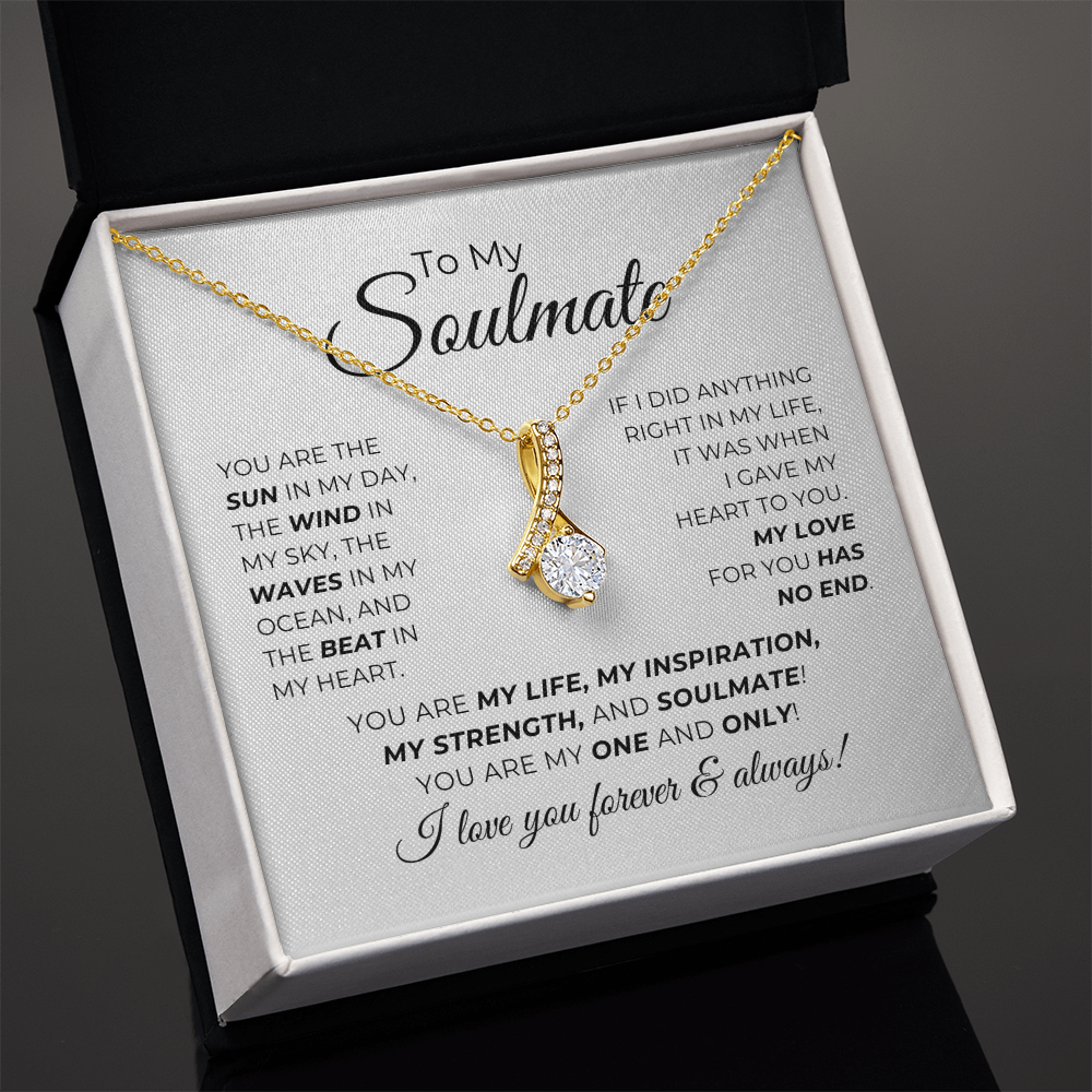 To My Soulmate - You Are The Sun In My Day - Alluring Beauty Necklace