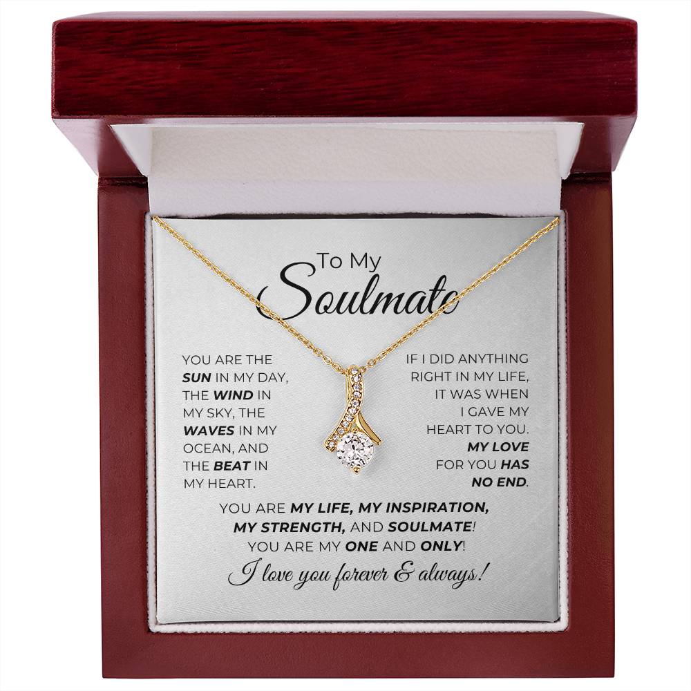 To My Soulmate - You Are The Sun In My Day - Alluring Beauty Necklace