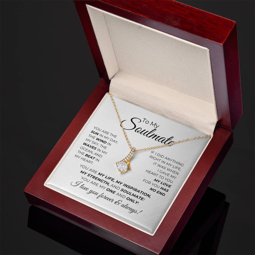 To My Soulmate - You Are The Sun In My Day - Alluring Beauty Necklace