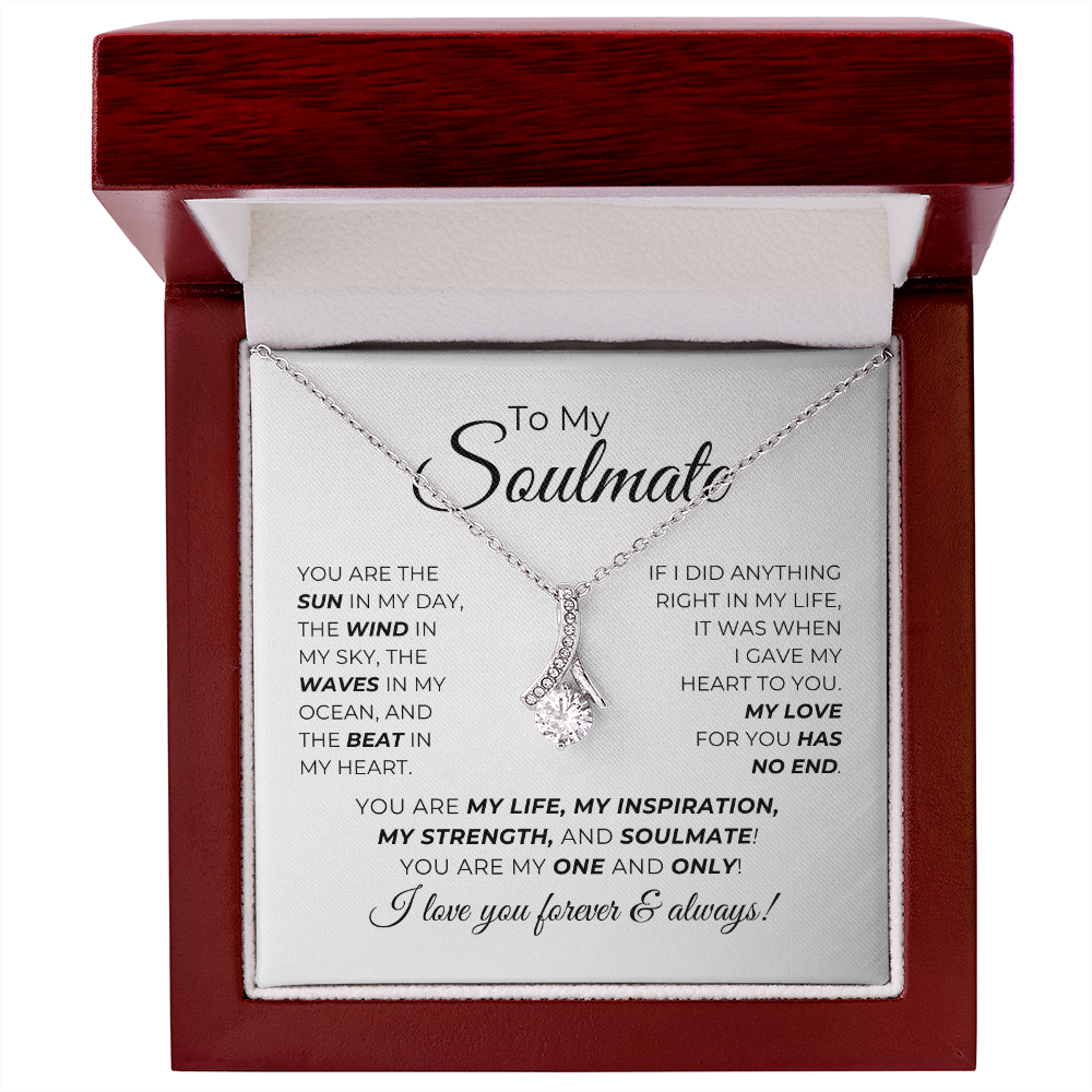 To My Soulmate - You Are The Sun In My Day - Alluring Beauty Necklace