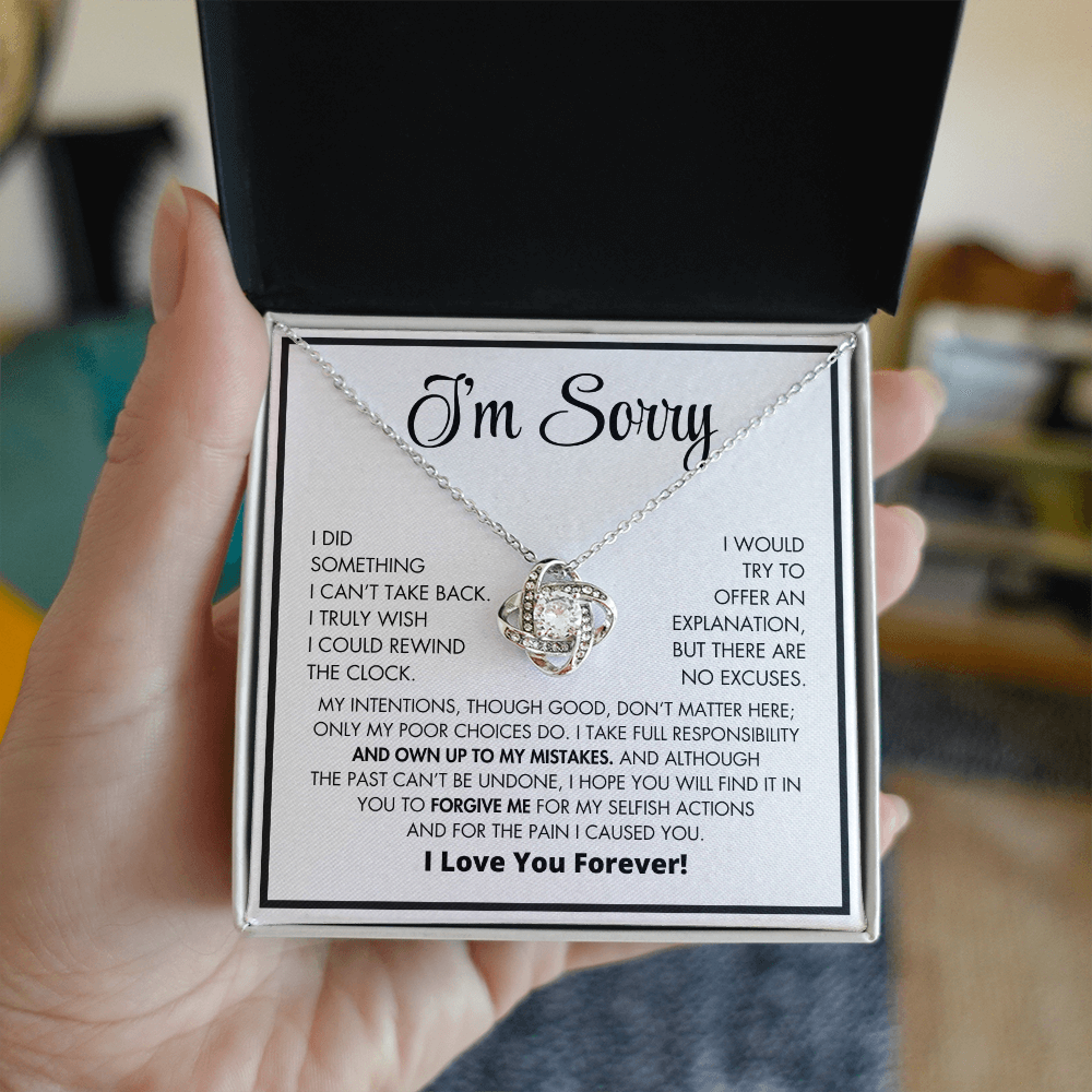 Apology Gift For Her - Love Knot Necklace