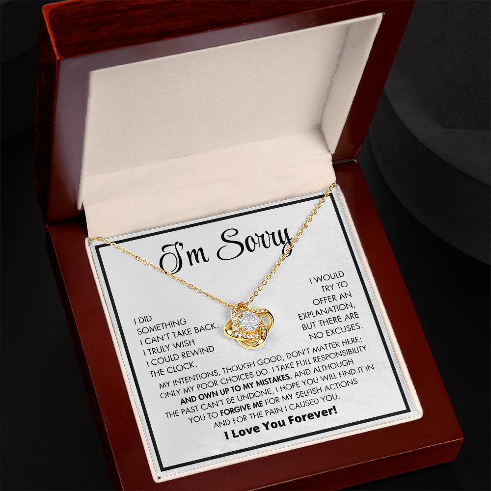 Apology Gift For Her - Love Knot Necklace