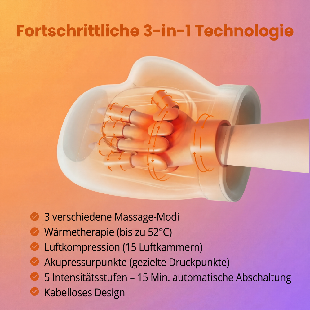 Handmassagegerät zur Linderung von Arthritis, Karpaltunnelsyndrom und Gelenkschmerzen