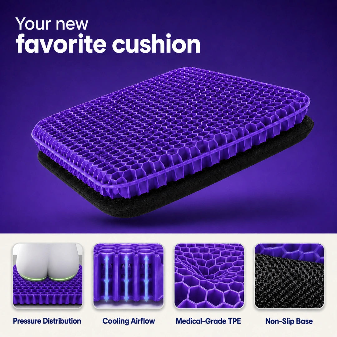 Sireli™ - Honeycomb Gel Seat Cushion