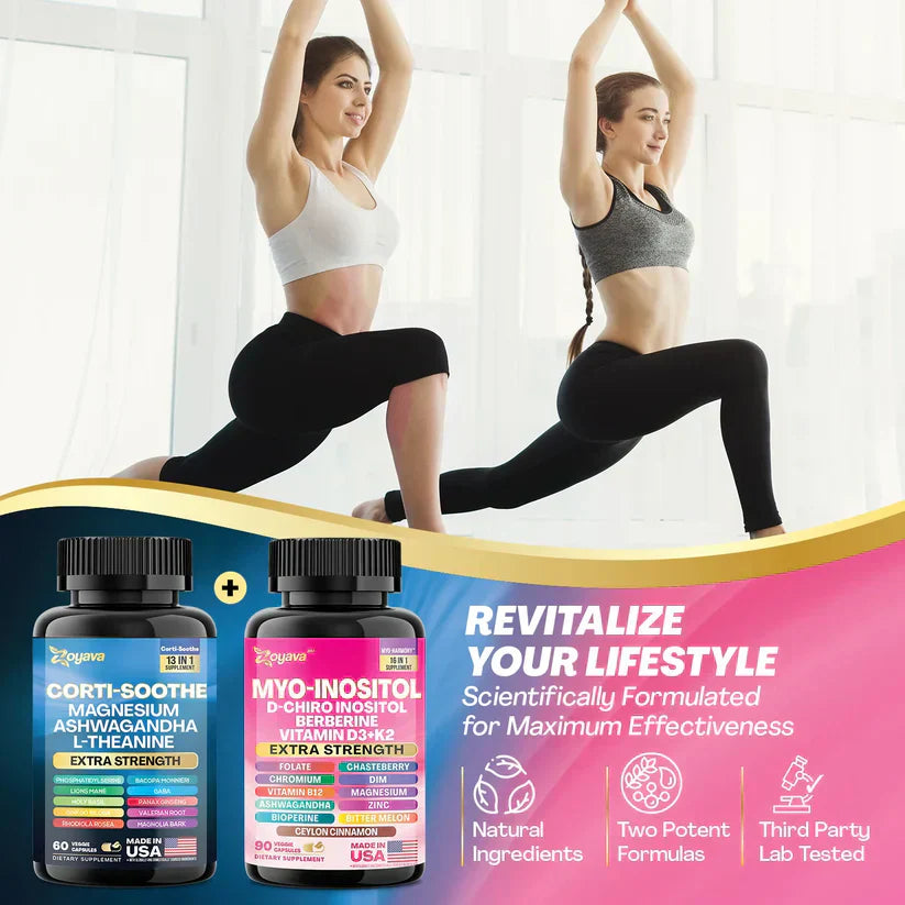 Magic Duo Bundle: Cortisol Support 60 & Myo-Inositol 90 Capsules