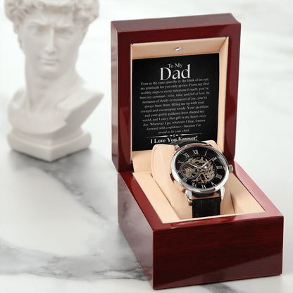 To My Dad - Openwork Watch