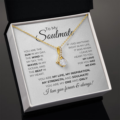 To My Soulmate - You Are The Sun In My Day - Alluring Beauty Necklace