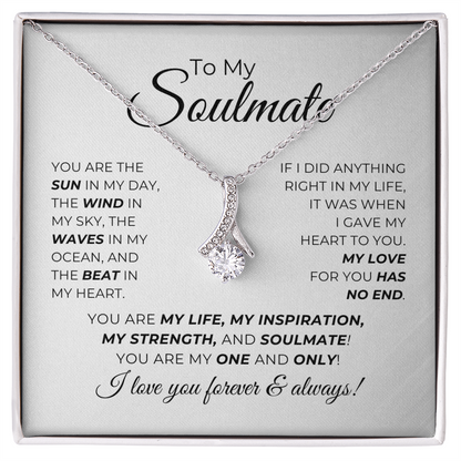 To My Soulmate - You Are The Sun In My Day - Alluring Beauty Necklace