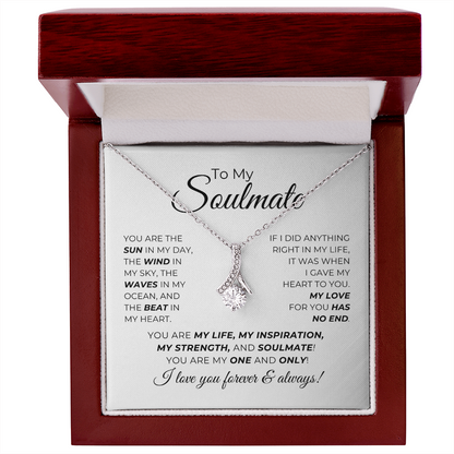 To My Soulmate - You Are The Sun In My Day - Alluring Beauty Necklace