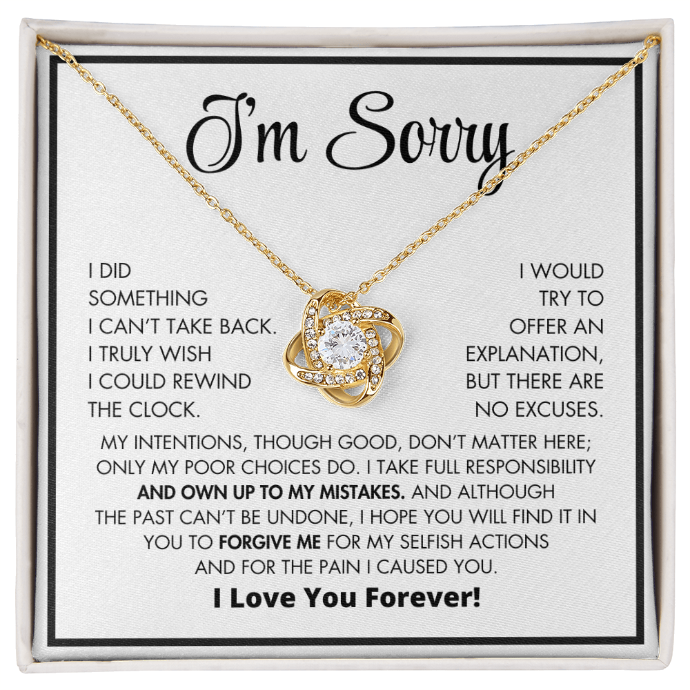 Apology Gift For Her - Love Knot Necklace