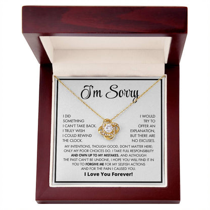 Apology Gift For Her - Love Knot Necklace
