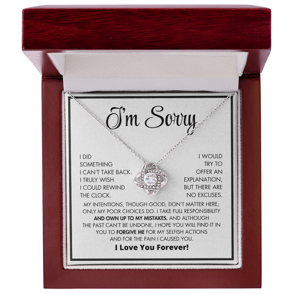Apology Gift For Her - Love Knot Necklace