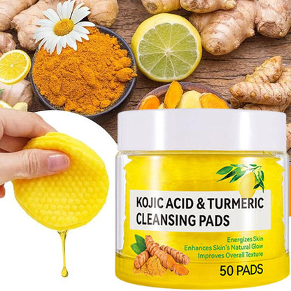 Reinigungspads mit Kojisäure & Kurkuma