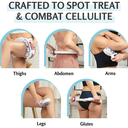 Anti Cellulite Roller + Massage Oil Kit