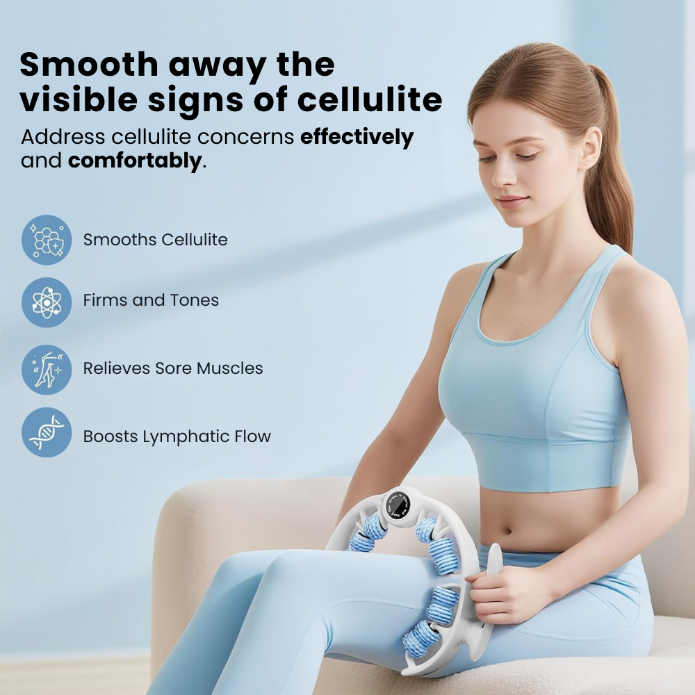 Anti Cellulite Roller + Massage Oil Kit