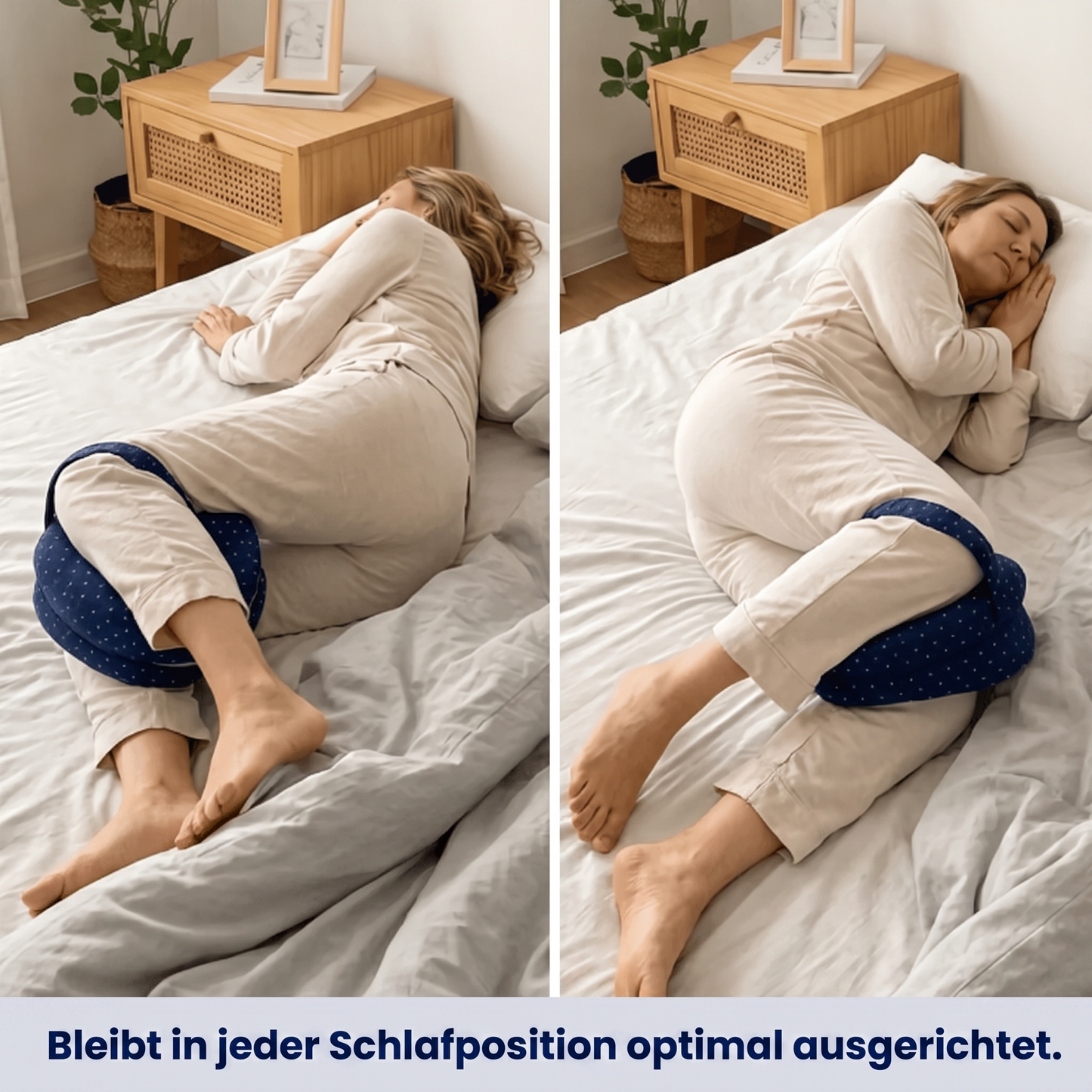 Kniekissen zur optimalen Ausrichtung | Lindert Hüft-, Rücken- und Ischiasbeschwerden