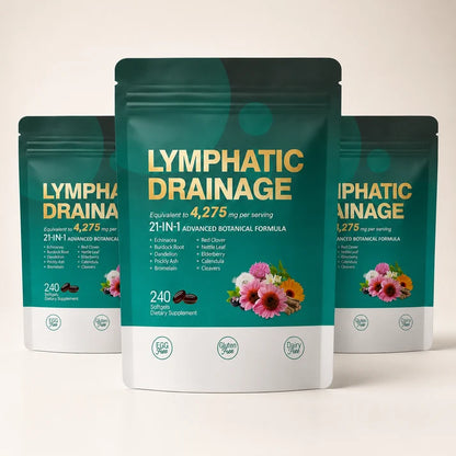 Lymphatic Drainage Softgels — Naturally Reduces Bloating & Puffiness from Within